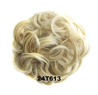 KTX-362131 Vibrant Colorful Hair Rings - 46 Shades for Styling and Accessories