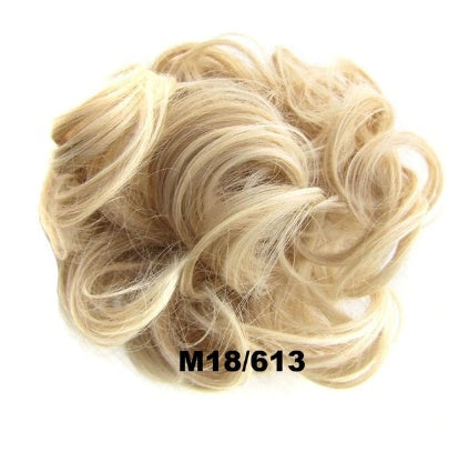 KTX-362131 Vibrant Colorful Hair Rings - 46 Shades for Styling and Accessories