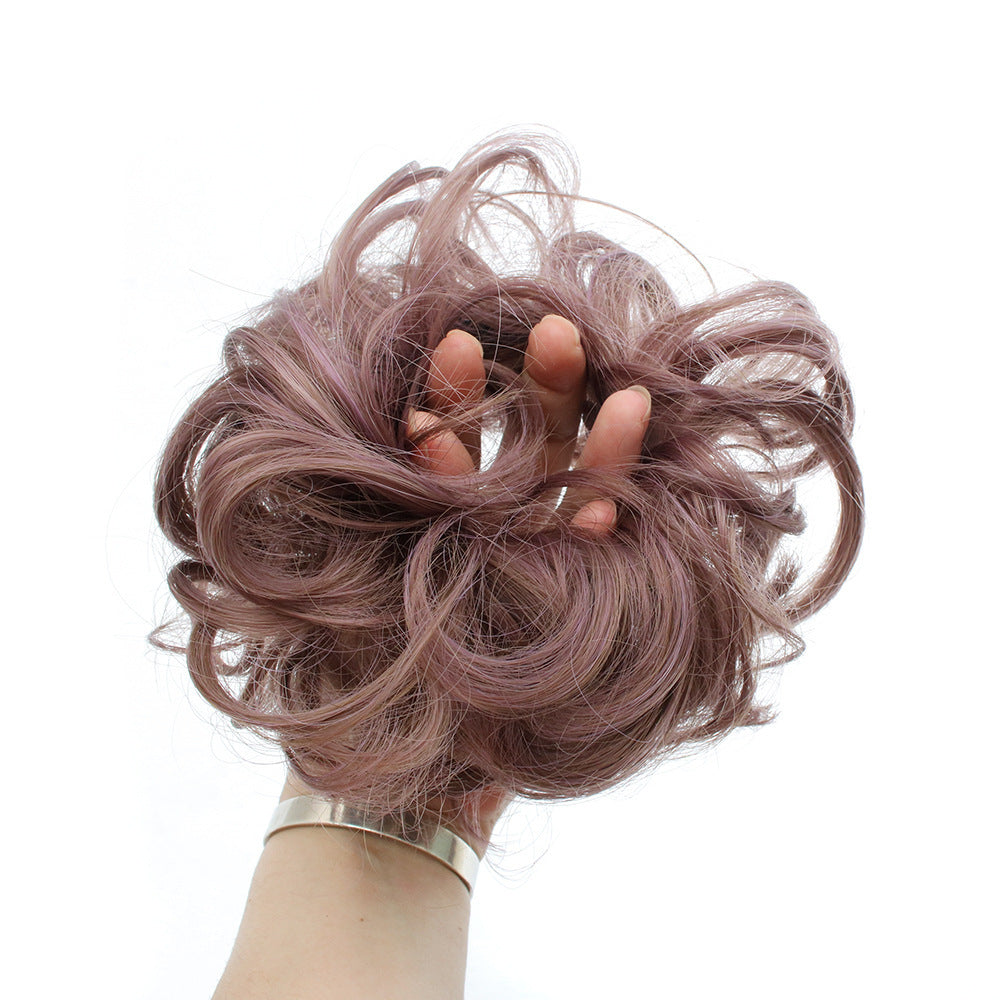 KTX-362131 Vibrant Colorful Hair Rings - 46 Shades for Styling and Accessories