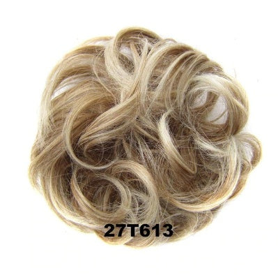 KTX-362131 Vibrant Colorful Hair Rings - 46 Shades for Styling and Accessories