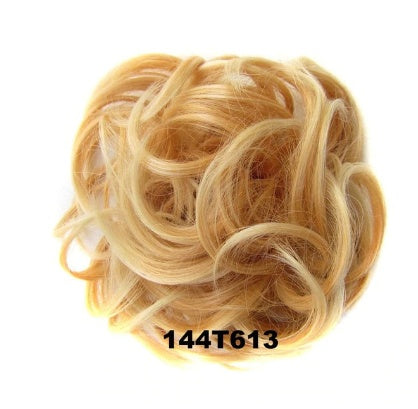 KTX-362131 Vibrant Colorful Hair Rings - 46 Shades for Styling and Accessories