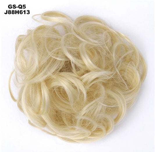 KTX-362131 Vibrant Colorful Hair Rings - 46 Shades for Styling and Accessories