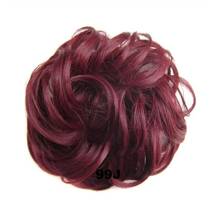 KTX-362131 Vibrant Colorful Hair Rings - 46 Shades for Styling and Accessories
