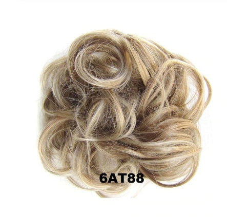 KTX-362131 Vibrant Colorful Hair Rings - 46 Shades for Styling and Accessories