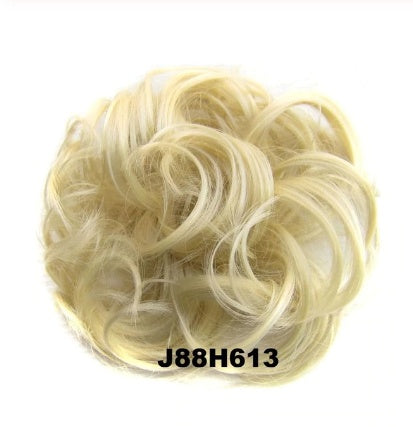 KTX-362131 Vibrant Colorful Hair Rings - 46 Shades for Styling and Accessories