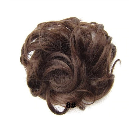 KTX-362131 Vibrant Colorful Hair Rings - 46 Shades for Styling and Accessories