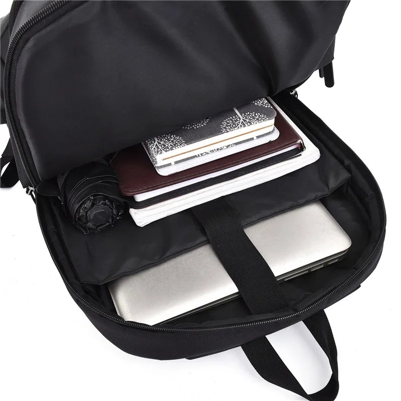 KTX-019283 Stylish Waterproof Reflective Anti-Theft Laptop Backpack with USB Charging Port