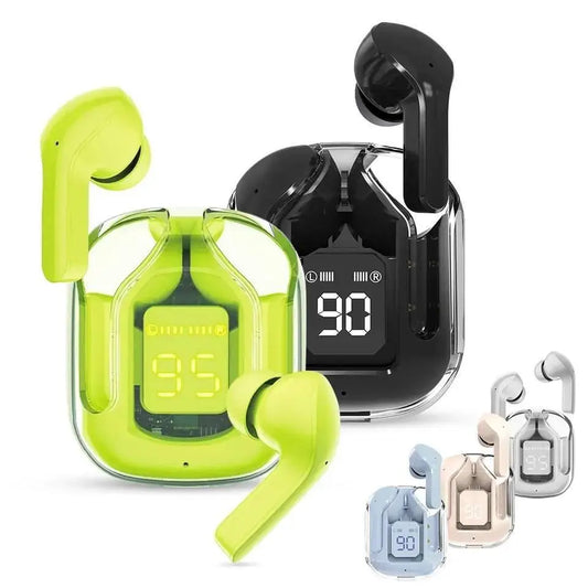 KTX-493779 Wireless Bluetooth In-Ear Headset with LED Display and Transparent Design