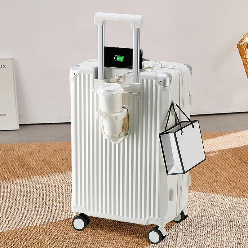 KTX-023891 Emerald Green 20 Inch Small Travel Suitcase Set with Extra Large Wheels - 3 Piece Luggage Set