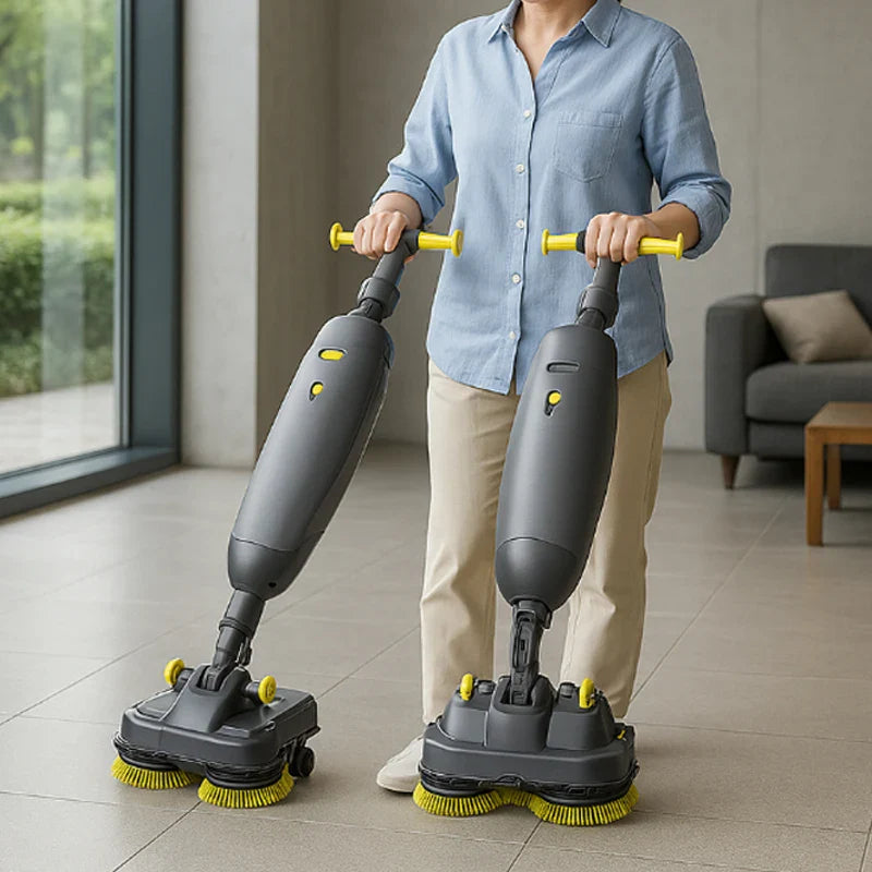 KTX-797011 Cordless Lithium Battery Walk-Behind Floor Scrubber for Efficient Cleaning on Construction Sites