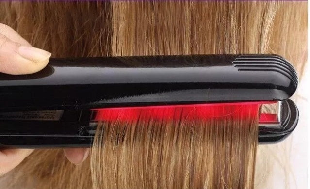 KTX-516755 Alloy Hair Straightener with Adjustable Temperature Control for Wet and Dry Hair, 40-80°C, 1-2 Minutes Styling Time, 360-Degree Rotating Cord