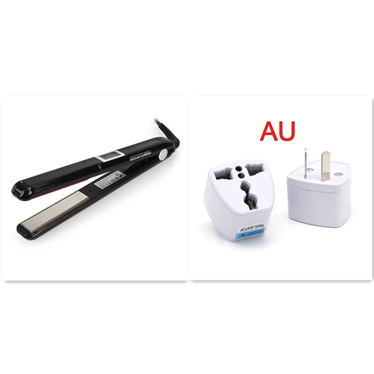 KTX-516755 Alloy Hair Straightener with Adjustable Temperature Control for Wet and Dry Hair, 40-80°C, 1-2 Minutes Styling Time, 360-Degree Rotating Cord