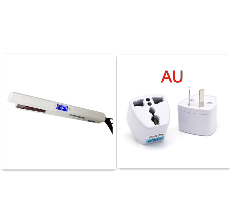 KTX-516755 Alloy Hair Straightener with Adjustable Temperature Control for Wet and Dry Hair, 40-80°C, 1-2 Minutes Styling Time, 360-Degree Rotating Cord