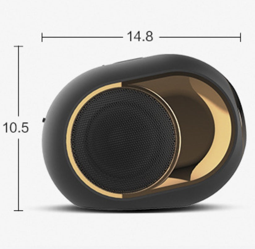 KTX-741587 Wireless TWS Subwoofer Speaker with Bluetooth 5.0, TF Card Reader, AUX Connection, and FM Radio