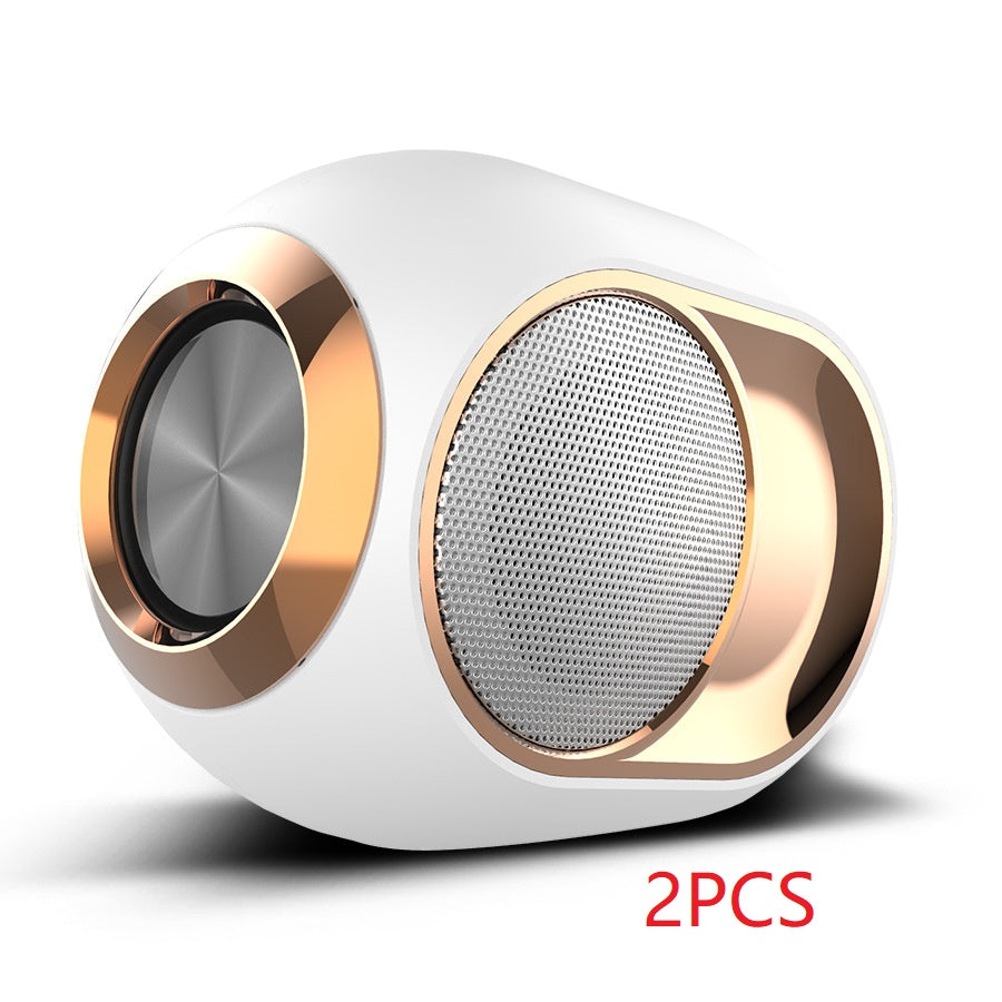 KTX-741587 Wireless TWS Subwoofer Speaker with Bluetooth 5.0, TF Card Reader, AUX Connection, and FM Radio