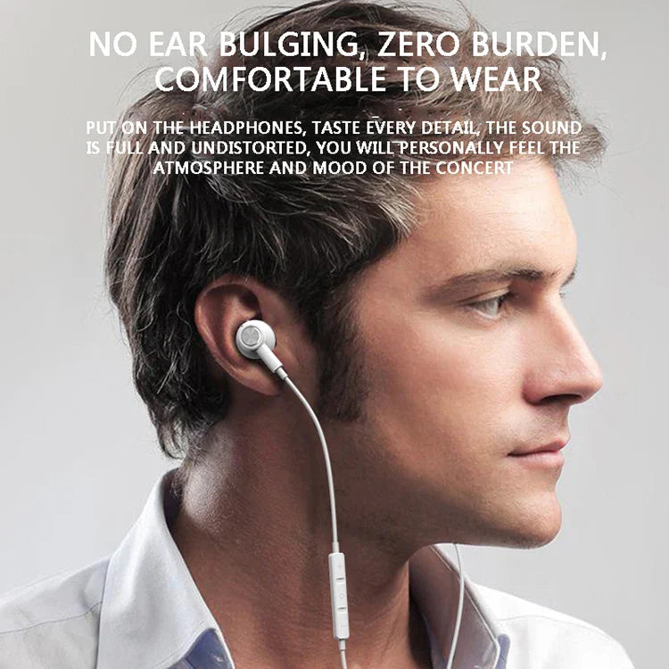 KTX-239379 Wired Magnetic Earbuds with Microphone for Enhanced Audio Experience