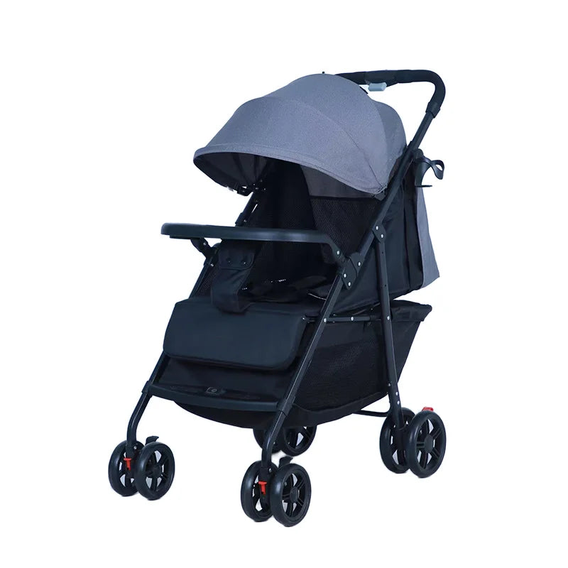 KTX-174035 8.15kg Versatile Baby Stroller with One-Hand Folding, Reversible Handle, and Shock Absorbing Wheels