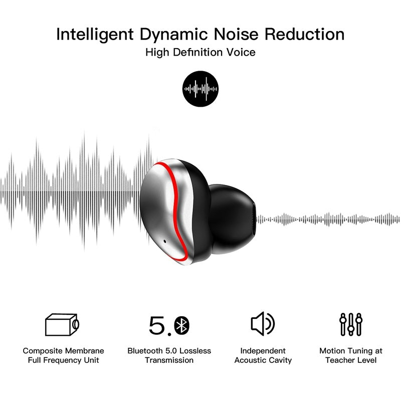 KTX-247315 Smart Wireless Headset with Bluetooth V5.0 and Long Battery Life