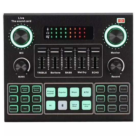 KTX-621139 V9 USB Sound Card for Live Streaming, Gaming, and Audio Mixing