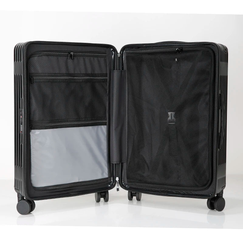 KTX-635283 Lightweight Rotating Suitcase with Stylish Wide Pull Bar for Travel
