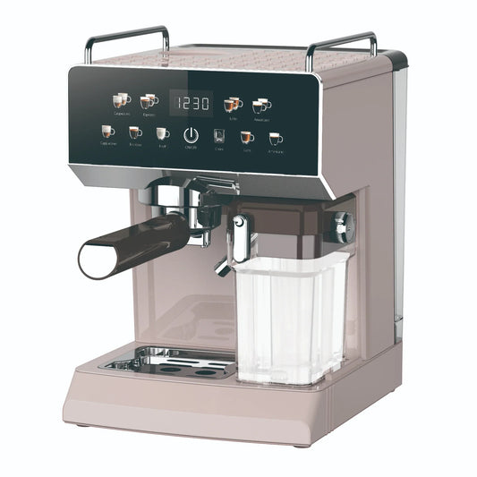 KTX-198291 6 in 1 Electric Espresso Coffee Maker with Built-in Milk Frother and 15 Bar Pressure