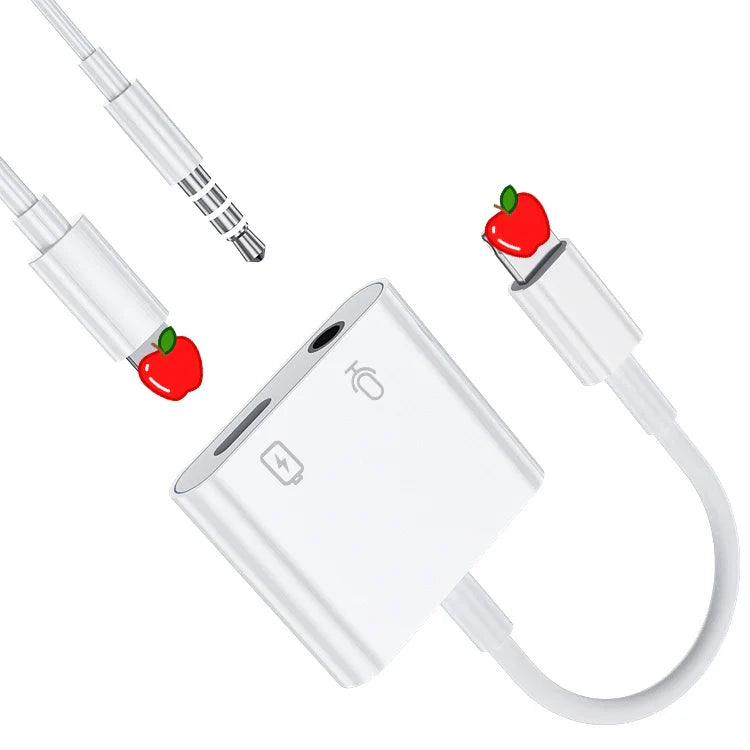 KTX-735251 Live Streaming Audio Adapter for iPhone and Android with Earphone Jack Splitter
