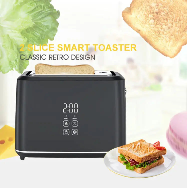 KTX-780371 Smart Touch Screen Toaster - 1080W Dual Slice Design for Perfect Toasting