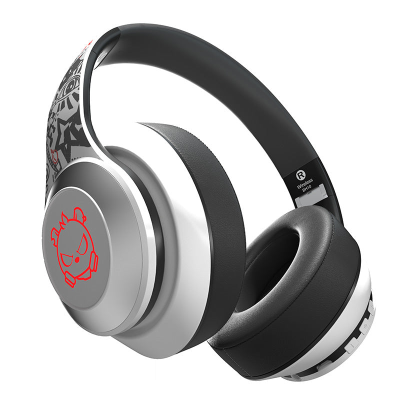 KTX-356115 5.0 Bluetooth Headset for Music and Sports with Subwoofer, Multi-Point Connection, Power Display, and Voice Control
