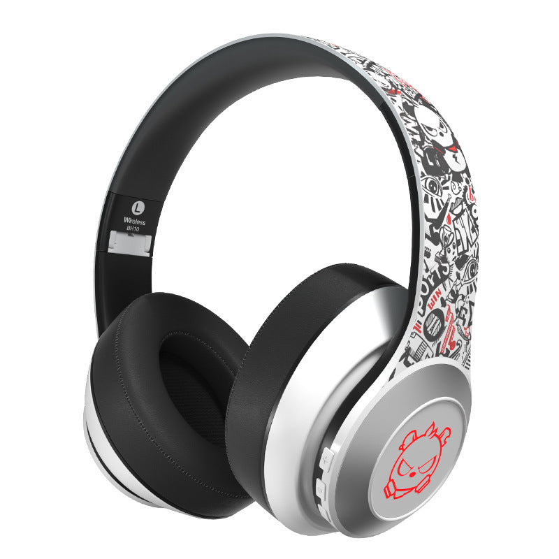 KTX-356115 5.0 Bluetooth Headset for Music and Sports with Subwoofer, Multi-Point Connection, Power Display, and Voice Control