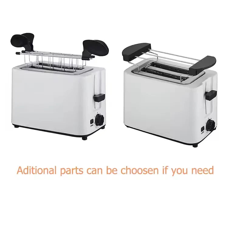 KTX-861715 700W Electric 2-Slice Bread Toaster with Custom Logo and Plastic Housing
