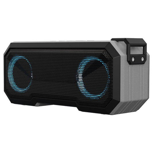 KTX-674899 Waterproof Colorful Luminous Outdoor Bluetooth Speaker with Dual Speakers and Power Bank Function