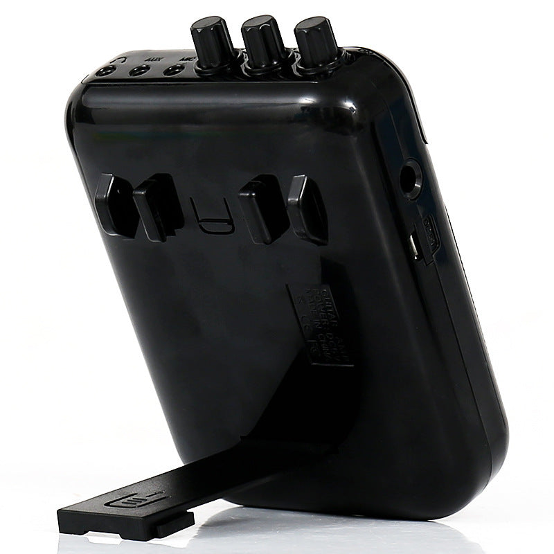 KTX-365331 Rechargeable Mini Speaker with Guitar Volume and Pitch Control, Microphone Input, and Music Playback Function