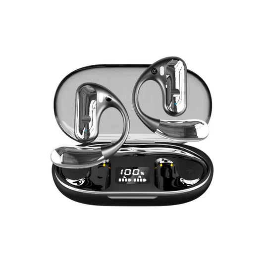 KTX-706195 Wireless Bluetooth Headset with LED Display and Intelligent Non-Ear Hanging Design for Running