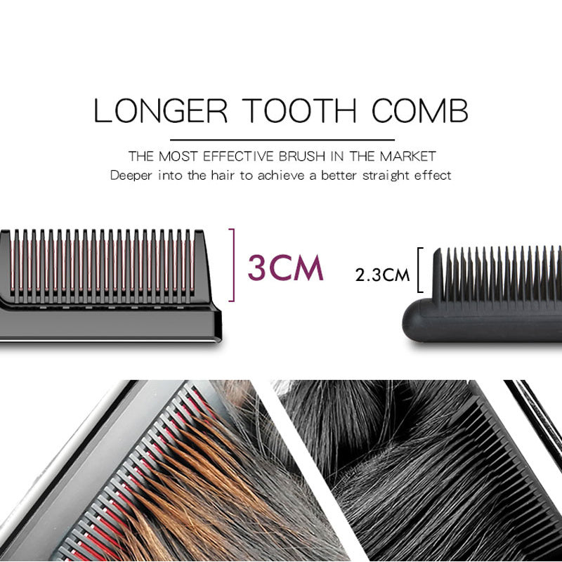 KTX-500947 LED Display Anion Hair Straightening Comb for Wet & Dry Hair with Adjustable Temperature