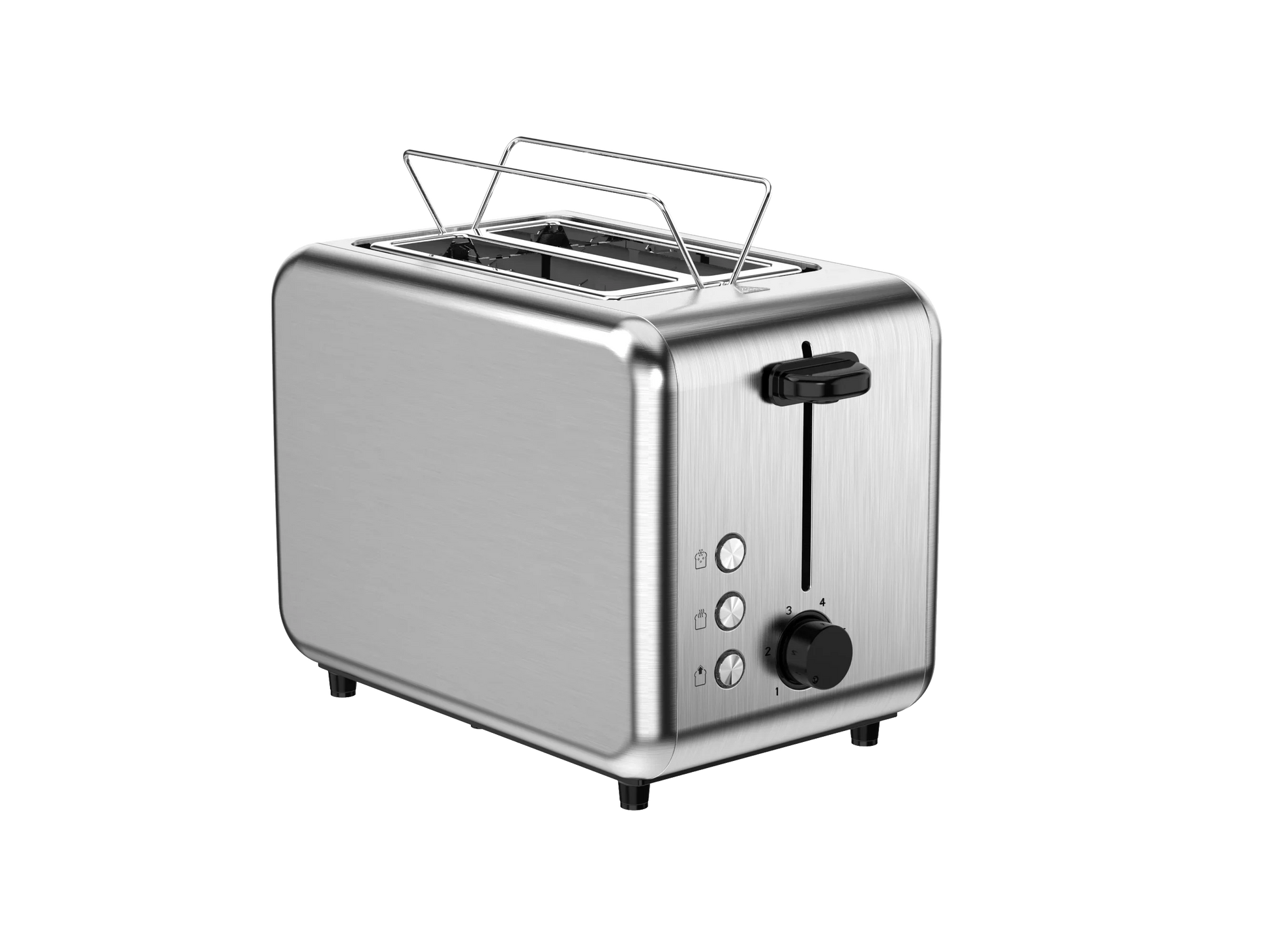 KTX-487763 Stainless Steel Electric Pop-Up Toaster for Bread and Sandwiches
