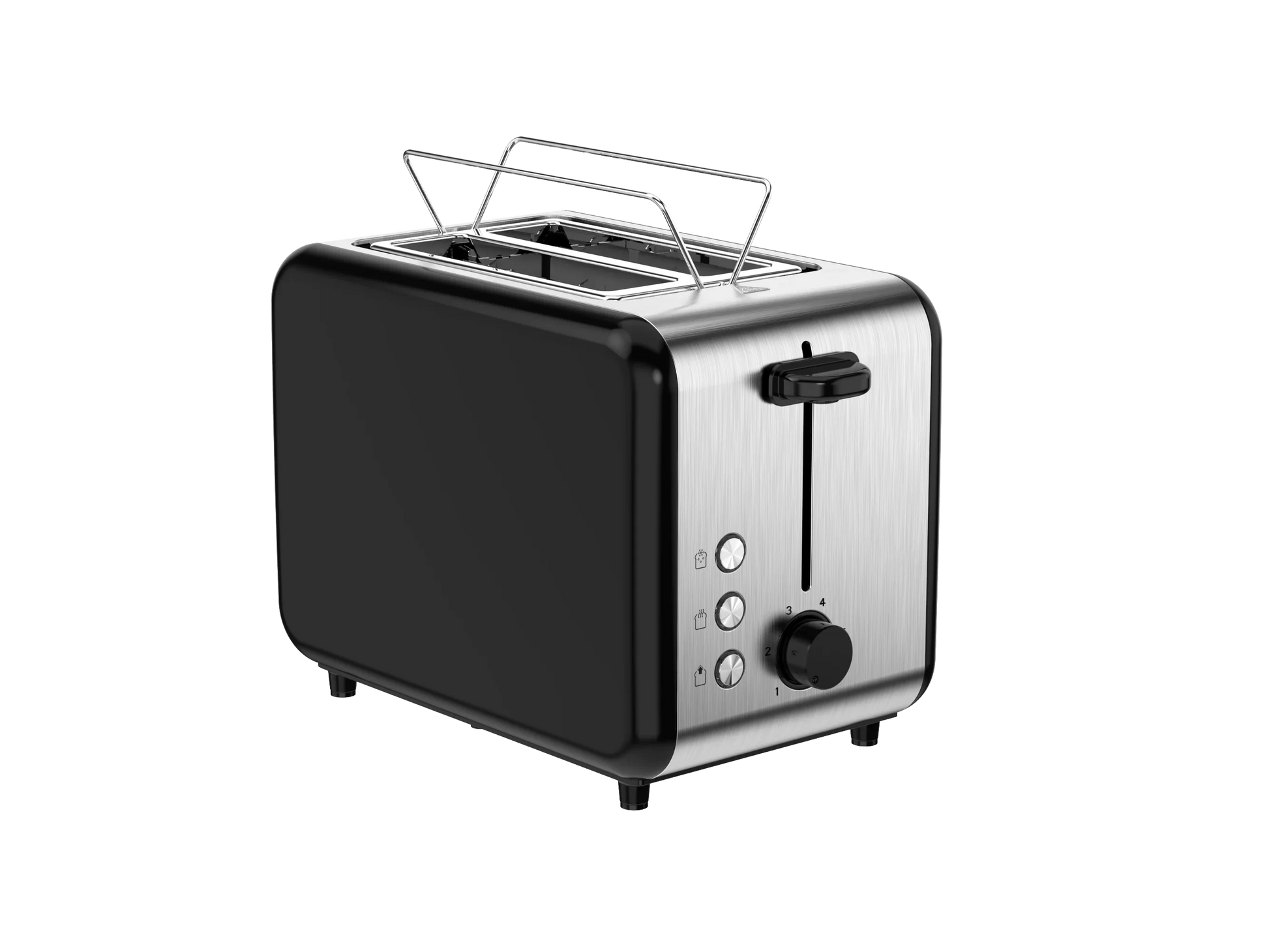 KTX-487763 Stainless Steel Electric Pop-Up Toaster for Bread and Sandwiches