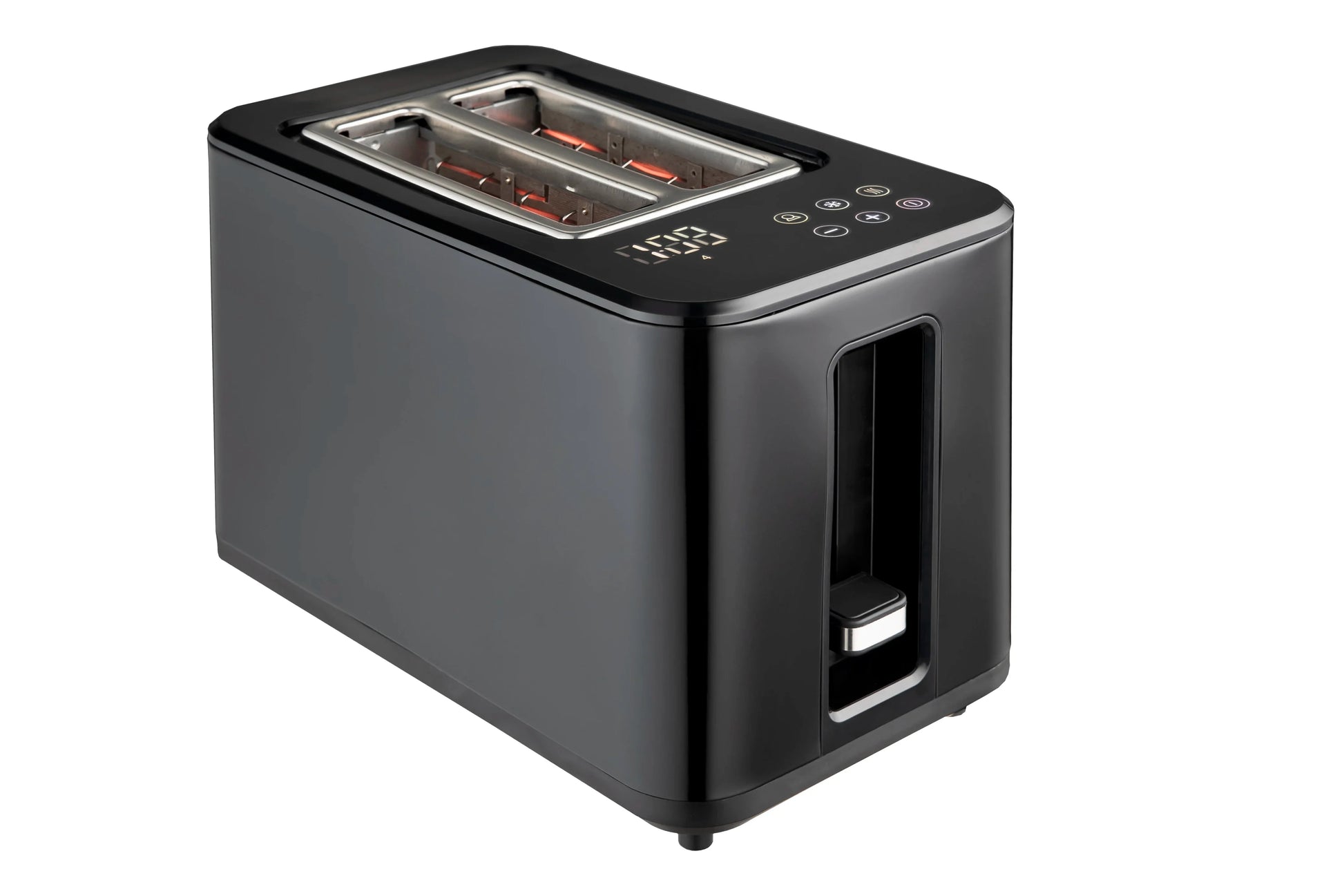 KTX-929555 Large White Toaster Oven with Touch Screen Timer for 2 Slices of Bread