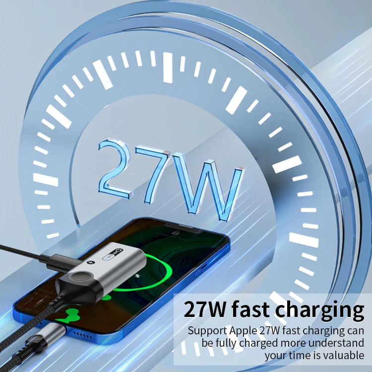 KTX-210963 Lightning to 3.5mm Headphone Jack and Charger Adapter for iPhone – Dual Function Audio and Charging Splitter
