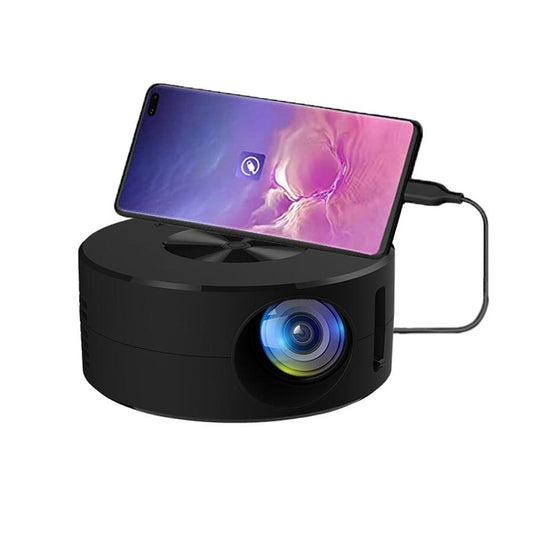 KTX-929491 Portable Low Noise LCD Mini Projector for Wireless Mobile Phone Screen Mirroring, Eco-friendly Design, and External Audio Support