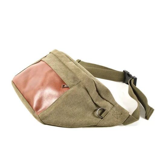 KTX-008723 Large Capacity Canvas Chest Bag for Outdoor Hiking and Sports