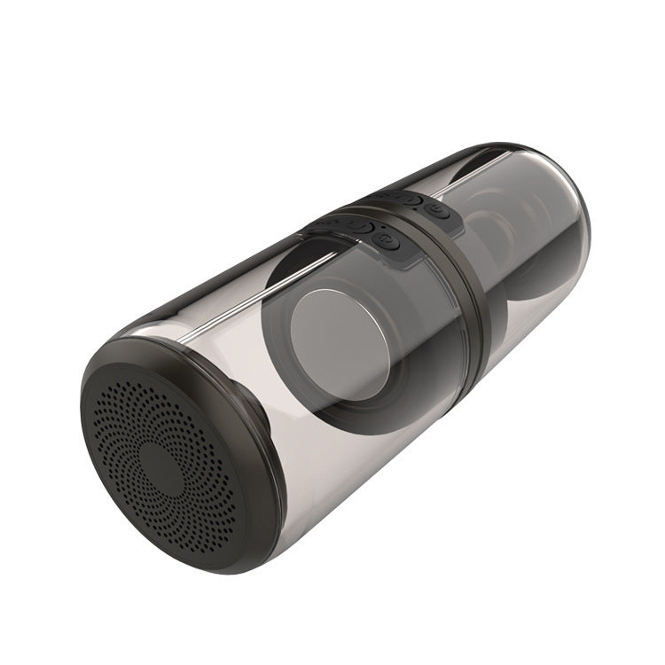 KTX-004883 Transparent Bluetooth Speaker with Dual-Radiation Acoustic Design and TWS Functionality