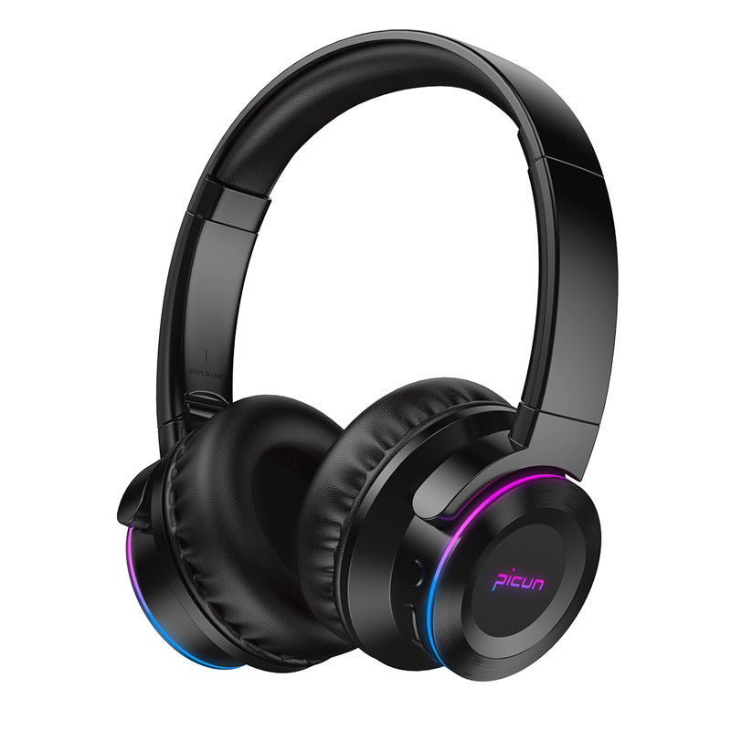 KTX-391891 Luminous Wireless Bluetooth Headset with Head-Mounted Design for Enhanced Audio Experience