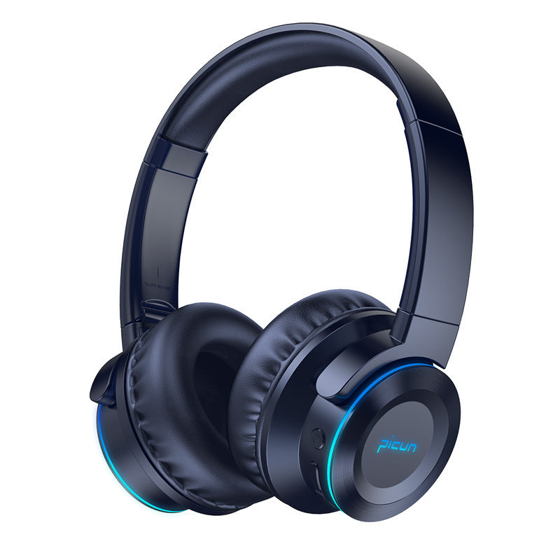 KTX-391891 Luminous Wireless Bluetooth Headset with Head-Mounted Design for Enhanced Audio Experience