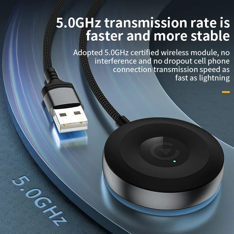 KTX-509331 Wireless CarPlay Adapter for iPhone and Android - Convert Wired to Wireless Connectivity