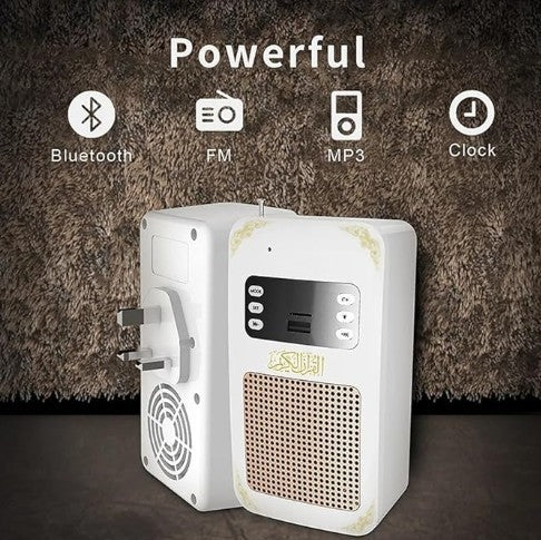 KTX-035347 Honton SQ669 Quran Speaker with Full Recitation, Bluetooth & USB Connectivity, Remote Control, LED Night Light