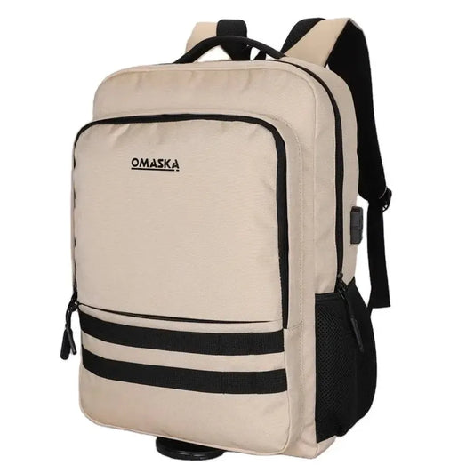 KTX-146899 17-Inch Waterproof Nylon Laptop Backpack with USB Charging Port for Men