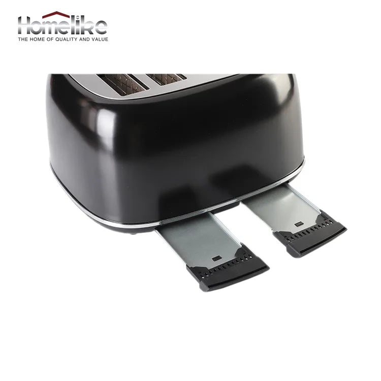 KTX-766867 Electric Pop-up Toaster with Timer Control for 4 Slices and 38mm Wide Slots