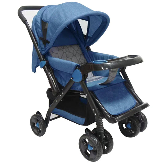 KTX-386451 Compact Lightweight 3-in-1 Travel Stroller Pram with Two-Way Push for Infants and Toddlers (0-3 Years)