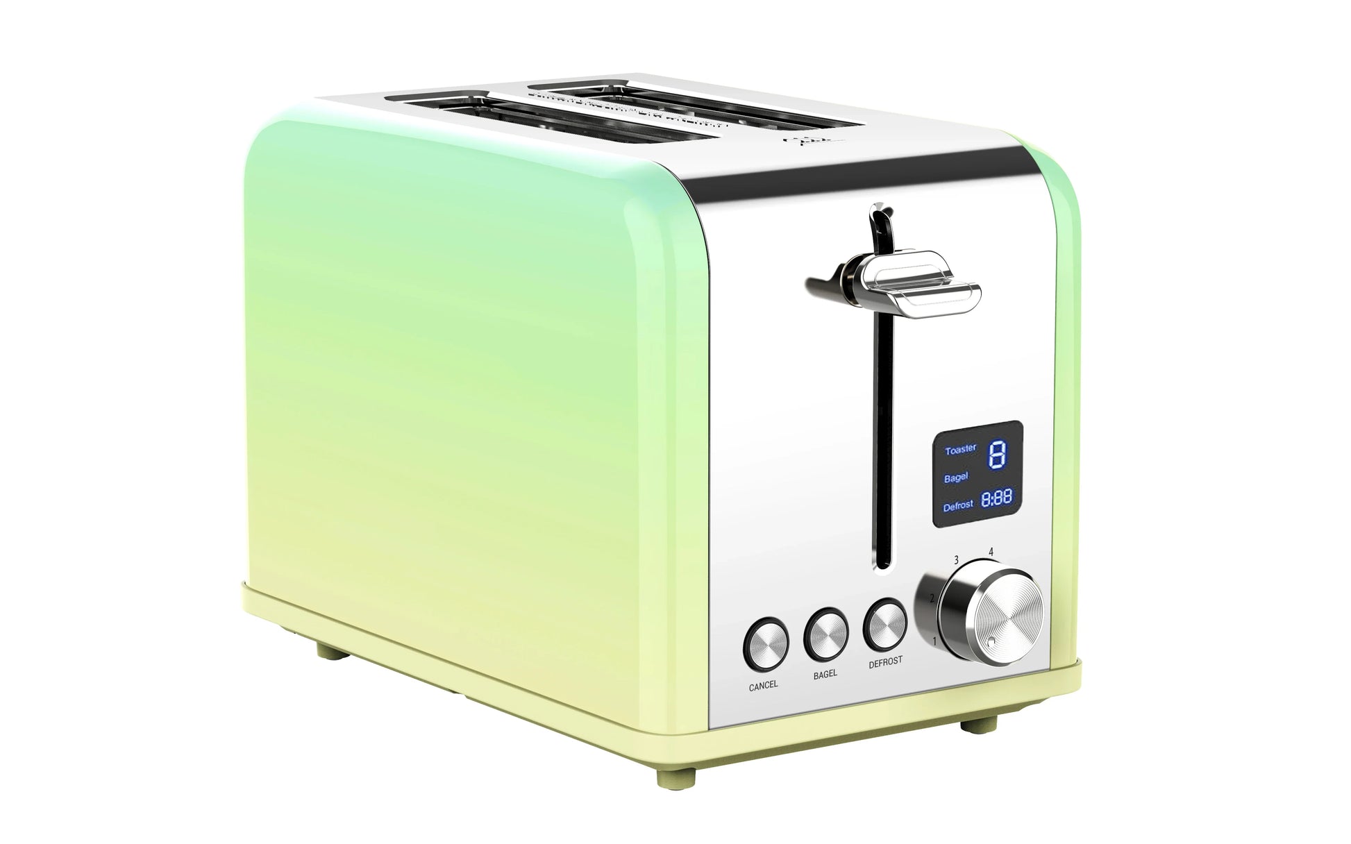 KTX-666259 Toaster 2 Slice Stainless Steel with LED Timer Display
