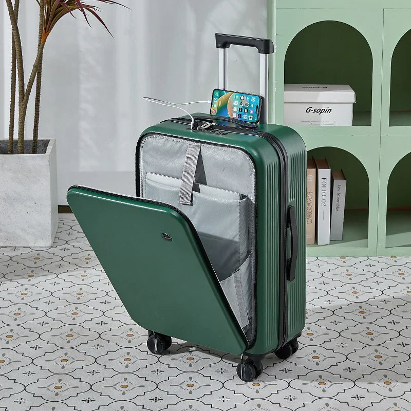 KTX-520019 Vintage Mini Suitcase Party Favour – Small Carry-On Luggage with Cup Holder